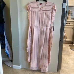 NWT Vince Camuto Striped Short-sleeve Dress